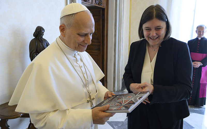 La Rettrice Elena Beccalli ricevuta da Papa Leone XIV