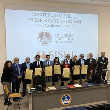 Emostasi e trombosi, i primi diplomati del Master