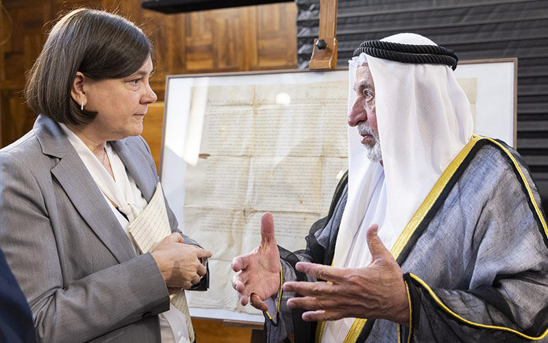 Un manoscritto di Urbano VIII, il dono dell’Emiro di Sharjah all’Università Cattolica