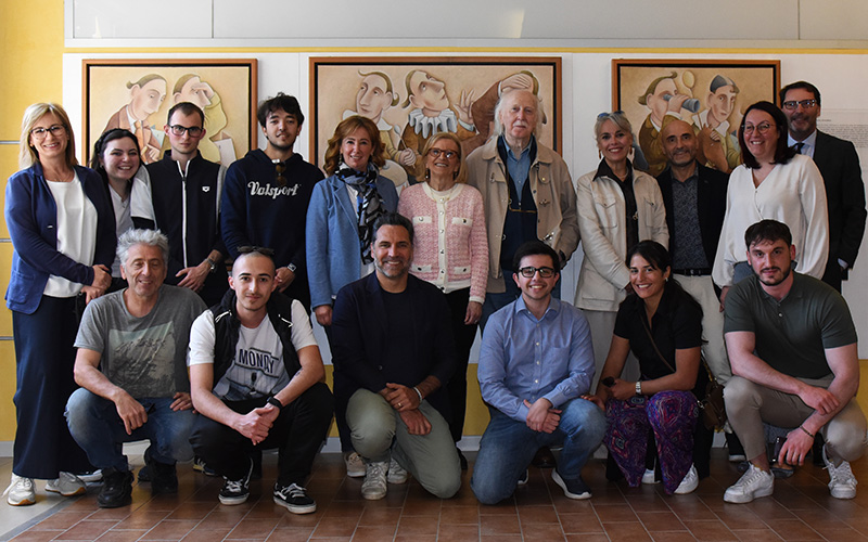 Donati al campus di Piacenza tre dipinti di Claudio Benghi