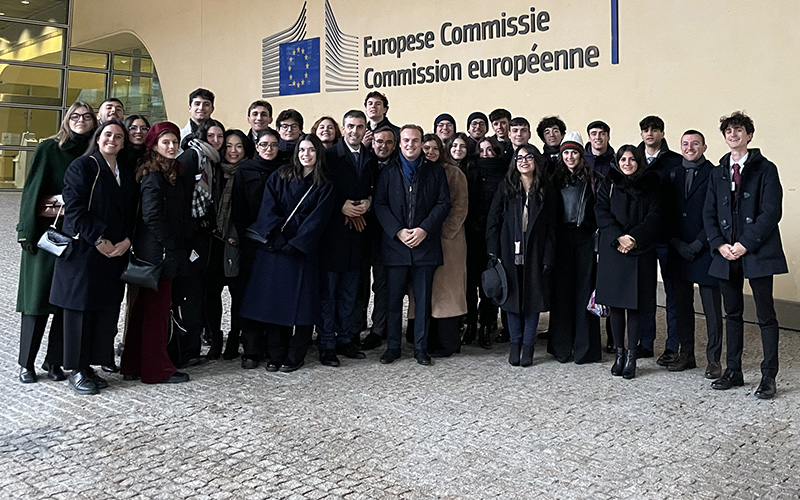 I collegiali a Bruxelles per conoscere le istituzioni europee