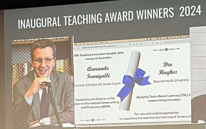 Armando Fumagalli premiato con il Teaching Award