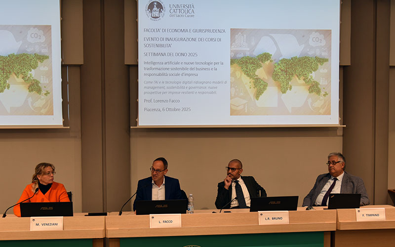 AI e sostenibilità: a Piacenza il dialogo tra impresa, governance e formazione