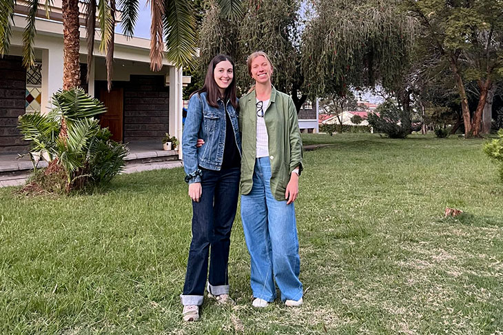 Erica e Maddalena a Nairobi