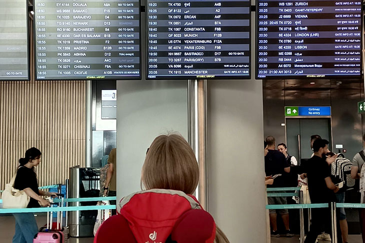 In aeroporto