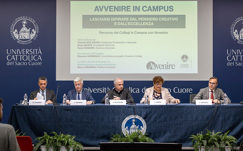 Avvenire in Campus, la sfida culturale dell’informazione