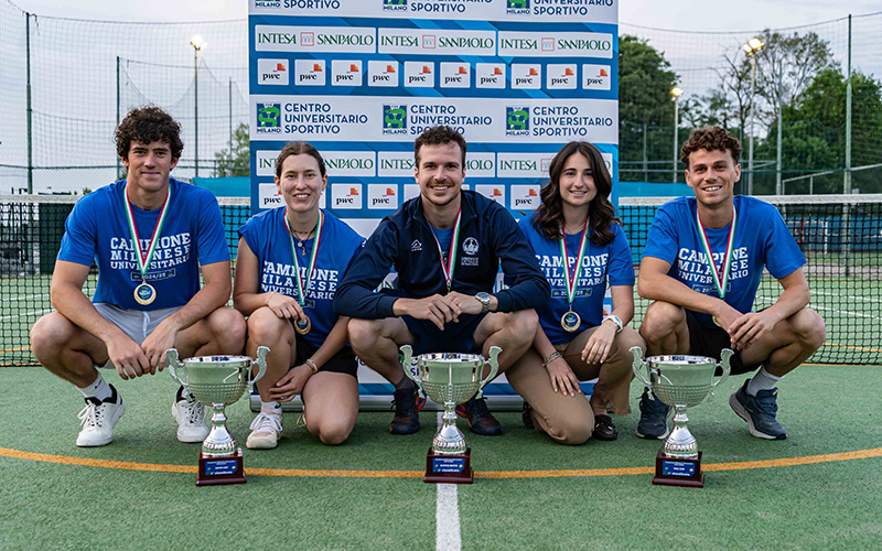 Boom del tennis in Cattolica, ai CMU è triplete (e seconda Coppa delle Università)