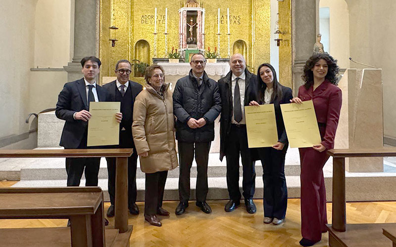 Tre premi di laurea in memoria del professor Guido Vestuti