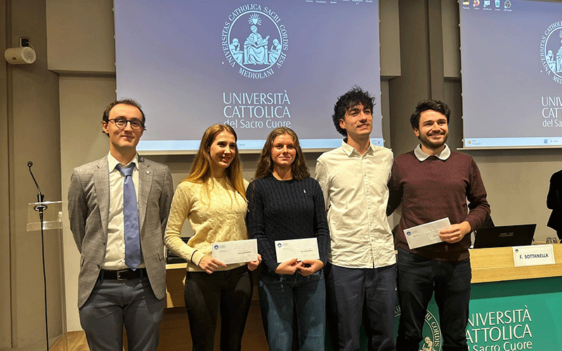 Talento in campo: sei studenti premiati alla Cattolica