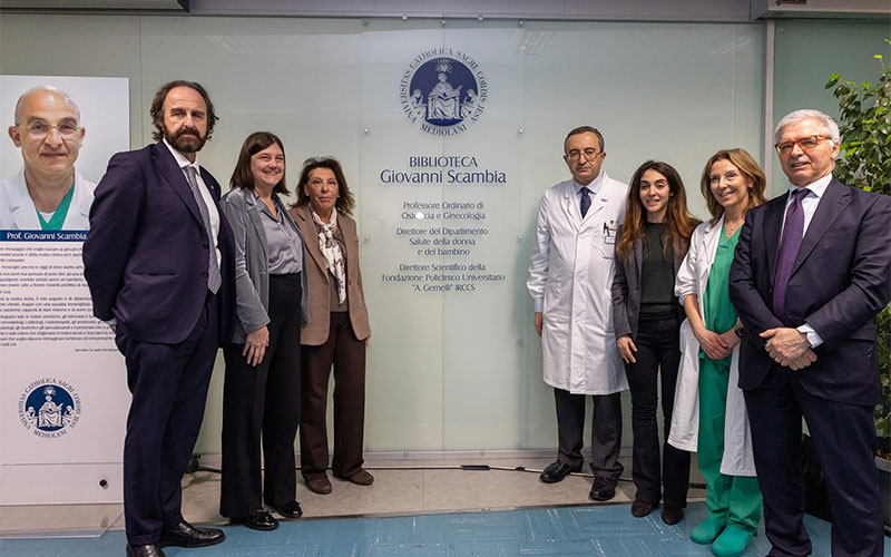 La biblioteca del Gemelli intitolata a Giovanni Scambia