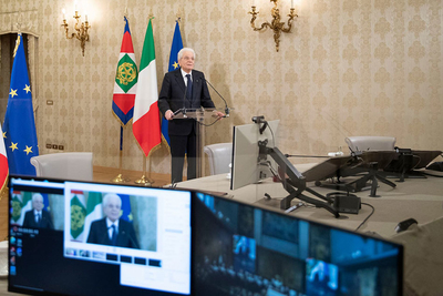 L'intervento del Presidente della Repubblica Sergio Mattarella (credits Ufficio Stampa Presidenza della Repubblica)