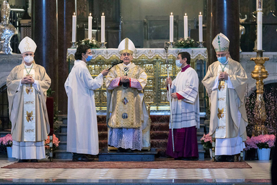 Celebrazione eucaristica in Sant'Ambrogio