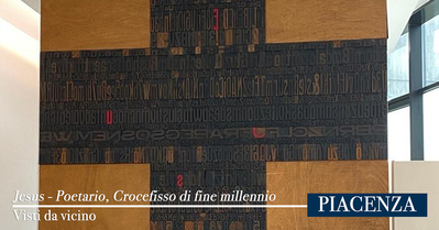 Piacenza - Jesus Poetario, crocifisso di fine millennio