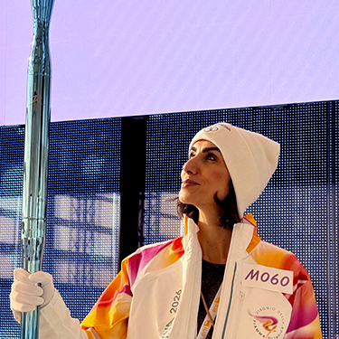 Milano Cortina 2026, un giorno da tedofora per Camilla Nero