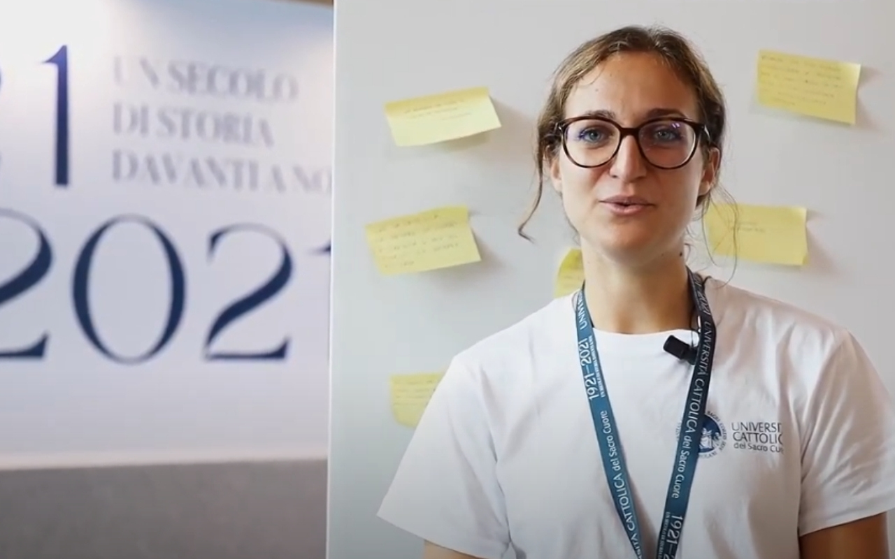 I lavoratori dello stand della Cattolica al Meeting di Rimini